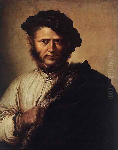 Portrait of a Man Oil Painting by Salvator Rosa