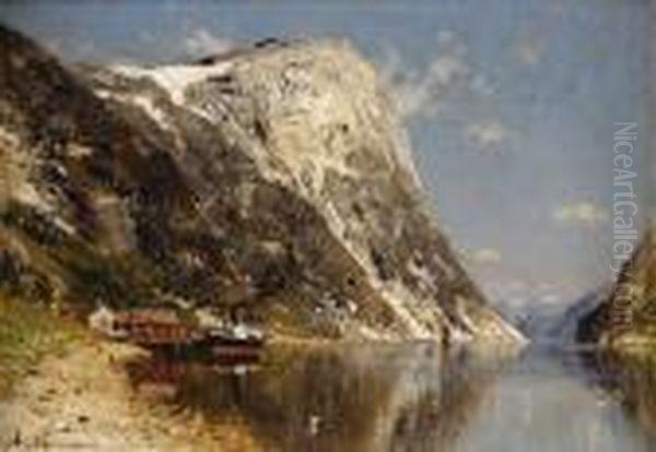 Mirofjord Im Sommer. Oil Painting by Adelsteen Normann