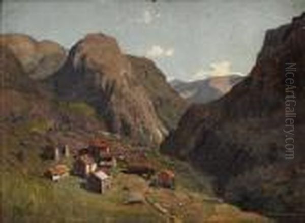 Fromstalheim Oil Painting by Adelsteen Normann