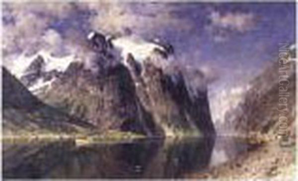 The Fjord Oil Painting by Adelsteen Normann