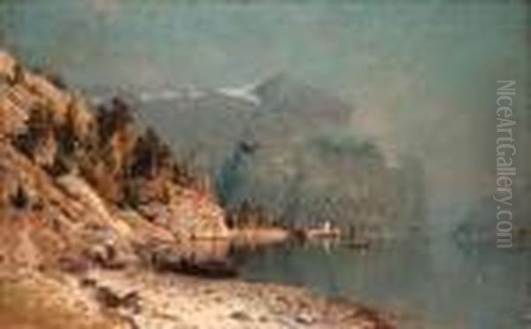 An Autumn Day In The Fjords Oil Painting by Adelsteen Normann