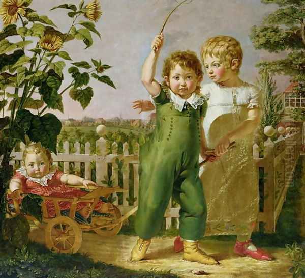 The Hulsenbeck Children, 1806 Oil Painting by Philipp Otto Runge