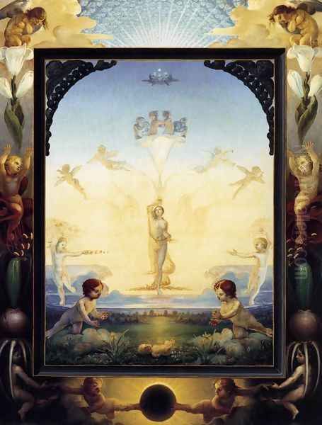 The Small Morning 1809-10 Oil Painting by Philipp Otto Runge