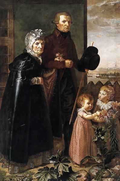 The Artist's Parents 1806 Oil Painting by Philipp Otto Runge