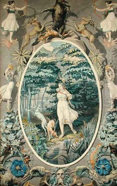 The Joy of Hunting, 1808-9 Oil Painting by Philipp Otto Runge