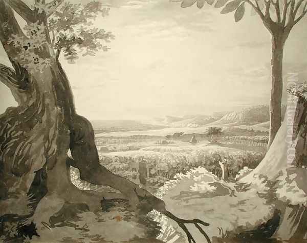 Nile Valley Landscape, 1805-6 Oil Painting by Philipp Otto Runge