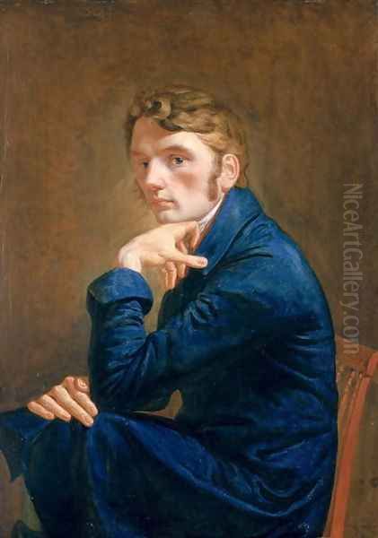 Self Portrait, 1805 Oil Painting by Philipp Otto Runge