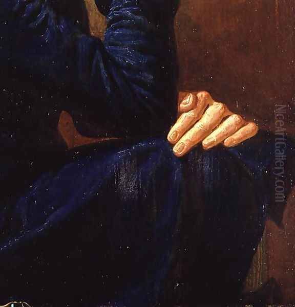 Detail of Self Portrait, 1805 Oil Painting by Philipp Otto Runge