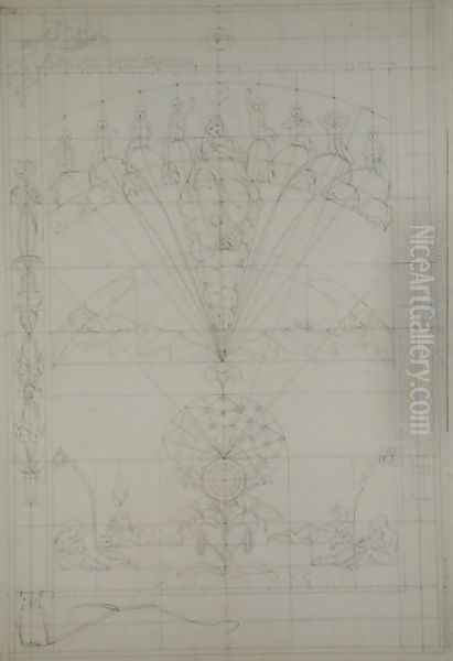 Compositional study for The Night, 1803 Oil Painting by Philipp Otto Runge