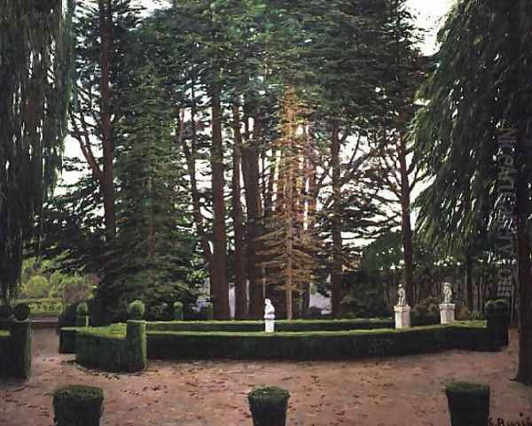 Gardens at Aranjuez Oil Painting by Santiago Rusinol i Prats