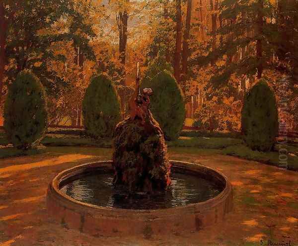 Jardines de Aranjuez Oil Painting by Santiago Rusinol i Prats