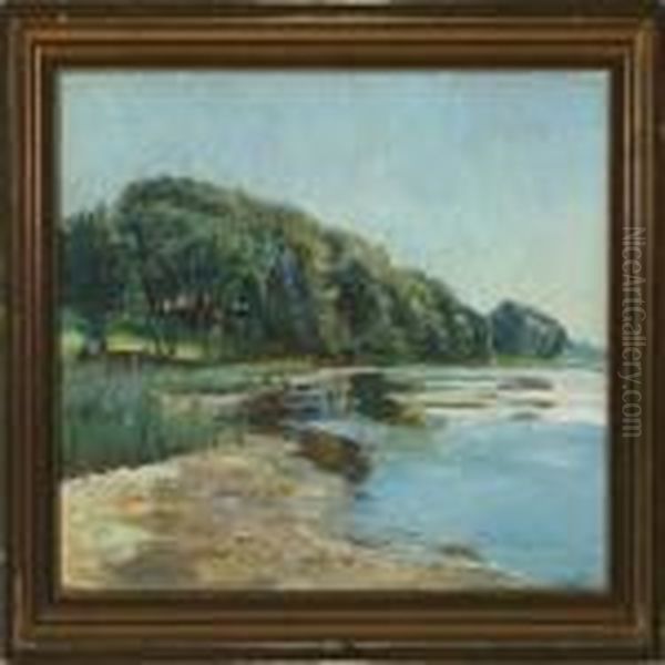 Coastal Scenery Oil Painting by Poul Friis Nybo