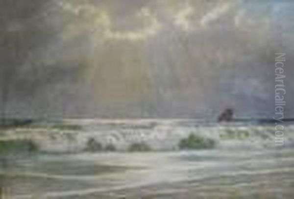 Seascape Oil Painting by Poul Friis Nybo