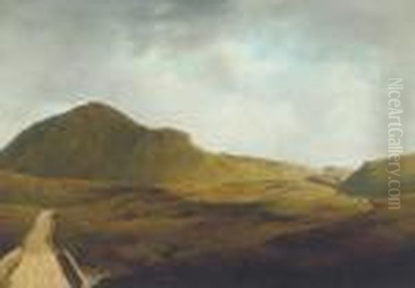 A Mountain Road In Mayo Oil Painting by James Arthur O'Connor