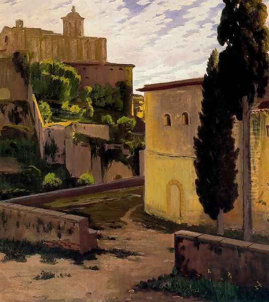 Girona 2 Oil Painting by Santiago Rusinol i Prats