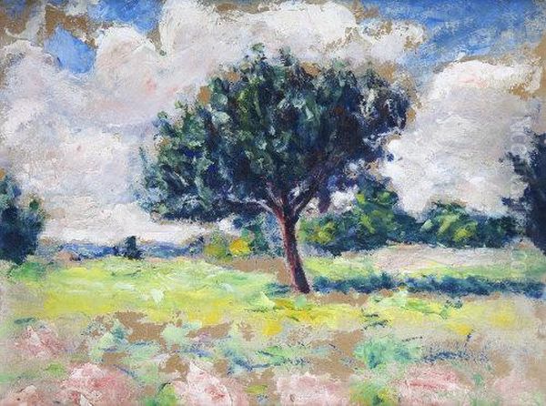 French Wooded Landscape Oil Painting by Roderic O'Conor