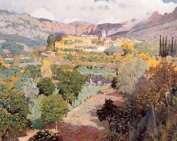 El valle de los naranjos. Biniaraix ( Mallorca ) by Santiago Rusinol i Prats