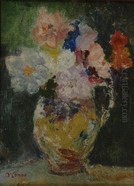 Still Life Of Flowers In Ajug Oil Painting by Roderic O'Conor