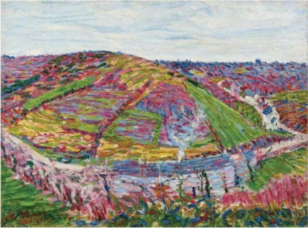 Paysage, Pont Aven Oil Painting by Roderic O'Conor