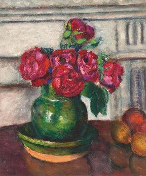 Roses Rouges Oil Painting by Roderic O'Conor