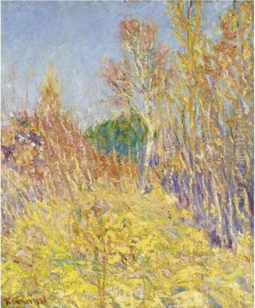 Groupe De Peupliers, Effet De Soleil (autumn Landscape) Oil Painting by Roderic O'Conor