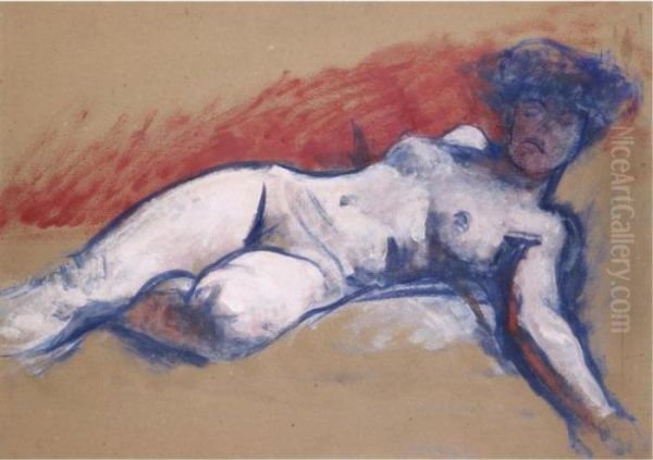 Reclining Nude Oil Painting by Roderic O'Conor