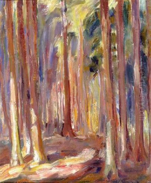 Soleil En Foret Oil Painting by Roderic O'Conor