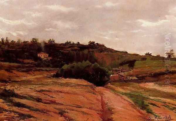 Paisaje rural Oil Painting by Santiago Rusinol i Prats