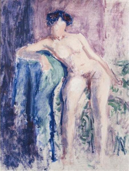 Nude On A Couch Oil Painting by Roderic O'Conor