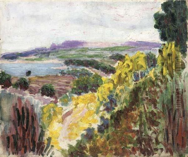 Landscape, Cassis Oil Painting by Roderic O'Conor