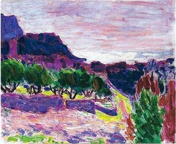 Landscape, Cote D'azur Oil Painting by Roderic O'Conor