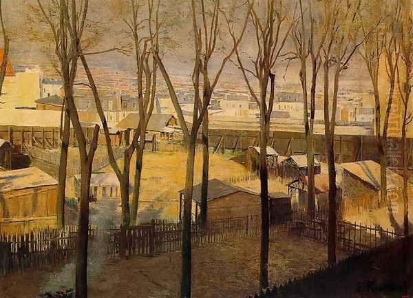 Montmartre Oil Painting by Santiago Rusinol i Prats