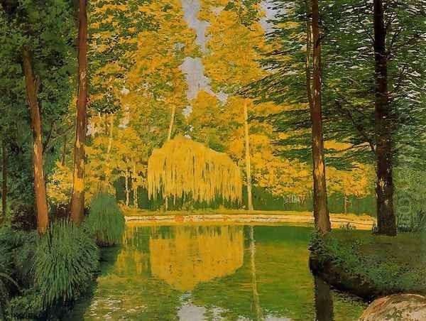 Jardines de Aranjuez 3 Oil Painting by Santiago Rusinol i Prats