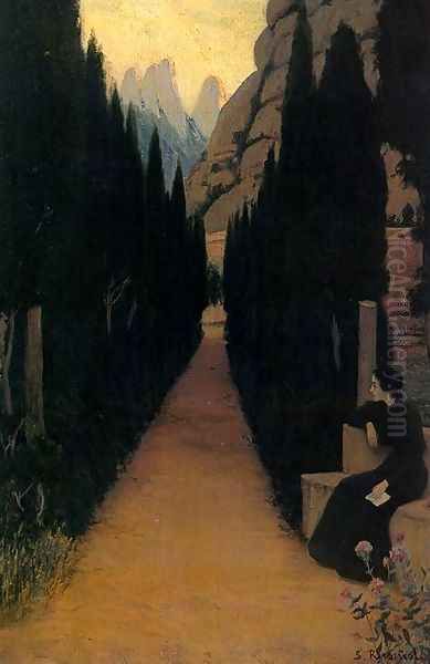 Paseo místico Oil Painting by Santiago Rusinol i Prats