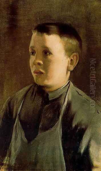 Retrato de niño Oil Painting by Santiago Rusinol i Prats