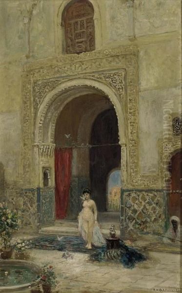 The Harem Beauty Oil Painting by Frans Wilhelm Odelmark