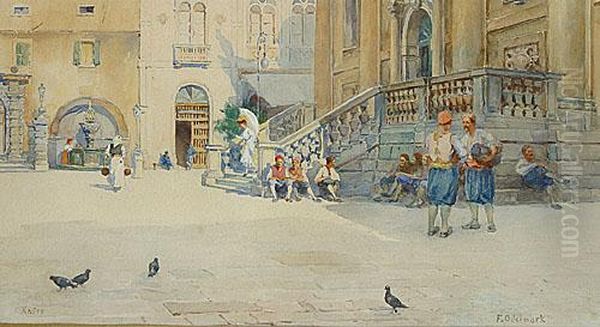 Caire Oil Painting by Frans Wilhelm Odelmark