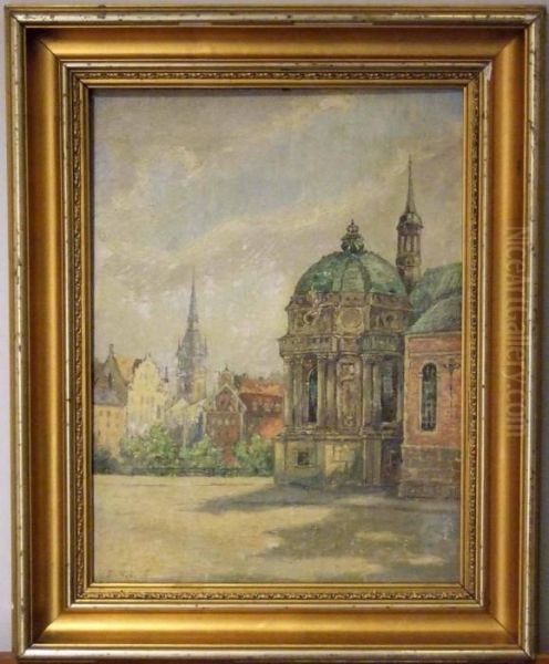 Nordostra Gravkoret, Riddarholmskyrkan. Oil Painting by Frans Wilhelm Odelmark