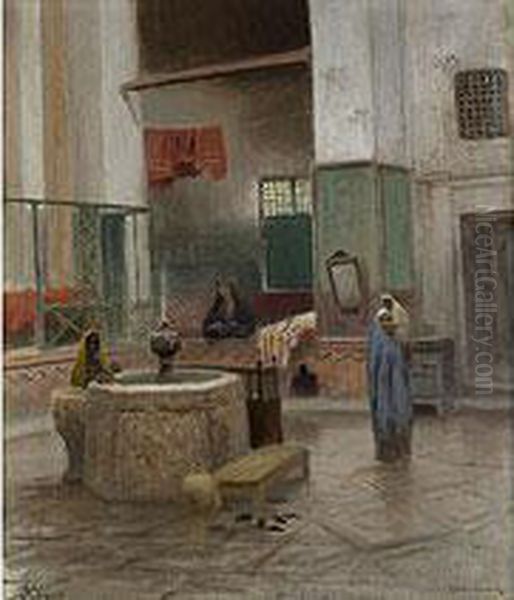 Kairo Oil Painting by Frans Wilhelm Odelmark