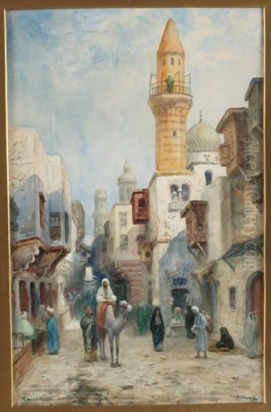 Kairo Oil Painting by Frans Wilhelm Odelmark