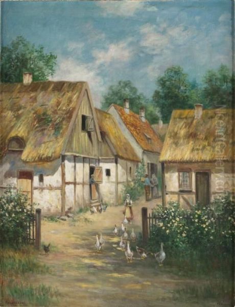 Sommar I Falsterbo Oil Painting by Frans Wilhelm Odelmark