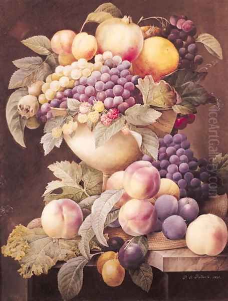 Fruits Oil Painting by Pierre-Joseph Redoute