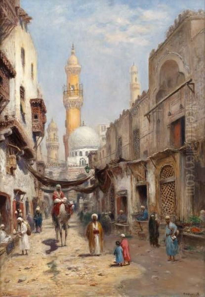 Kairo Oil Painting by Frans Wilhelm Odelmark