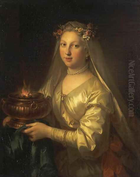 Vestal Virgin Oil Painting by Jean Raoux