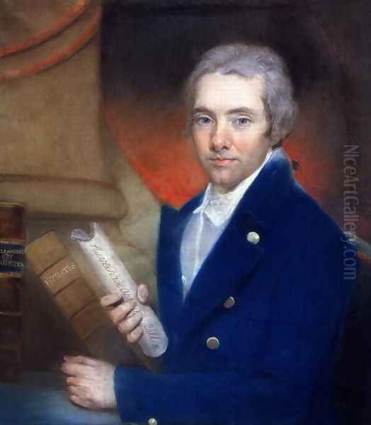 Portrait of William Wilberforce 1759-1833 by William Lane 1746-1819 Oil Painting by John Russell