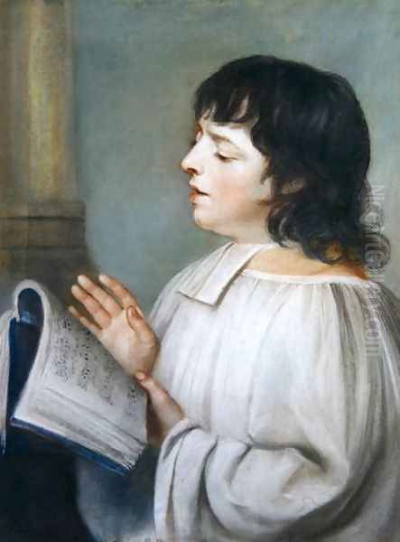 A Chorister Oil Painting by John Russell