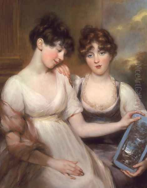 Portrait of Anne and Maria Russell, 1804 Oil Painting by John Russell