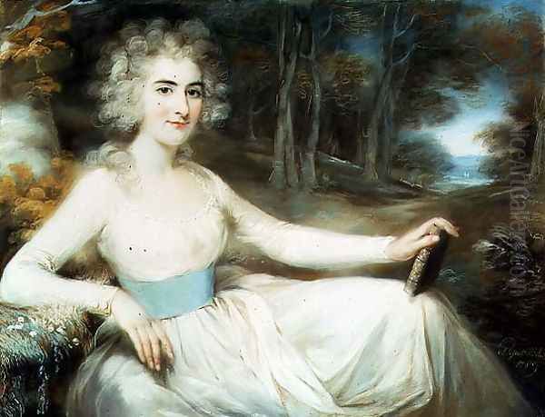 Portrait of Miss Harriet Read, 1789 Oil Painting by John Russell