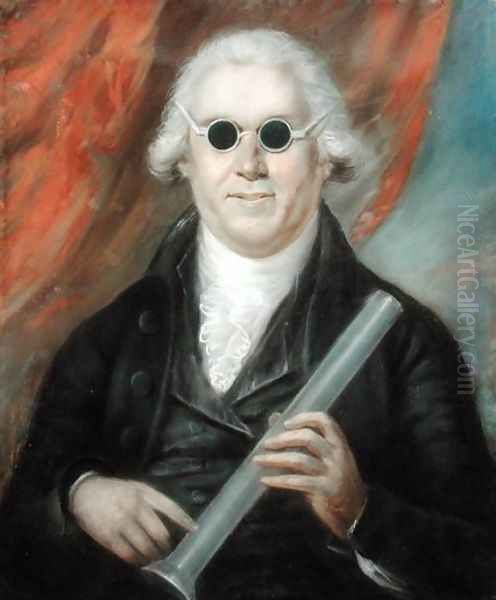 Portrait of Mr Moyes M.D., 1792 Oil Painting by John Russell