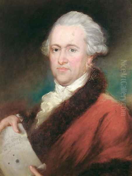 Portrait of Sir William Herschel 1738-1822 c.1795 Oil Painting by John Russell